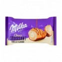 Круасан Milka з начинкою зі смаком ванілі знизу глазурований та згори декорований молочним шоколадом