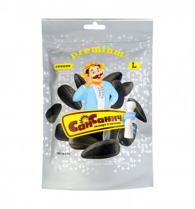 Семена подсолнечника Сан Саныч Премиум L жареные соленые 140г