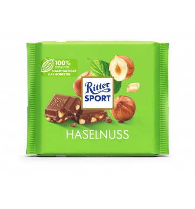 Шоколад Ritter Sport молочний з лісовими горіхами 100г