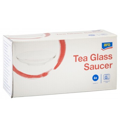 Блюдце Aro до склянки для чаю 6шт 10.2см