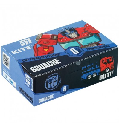Гуаш Kite Transformers TF26-062, 6 кольорів