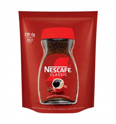 Кава Nescafe Classic розчинна гранульована 230г