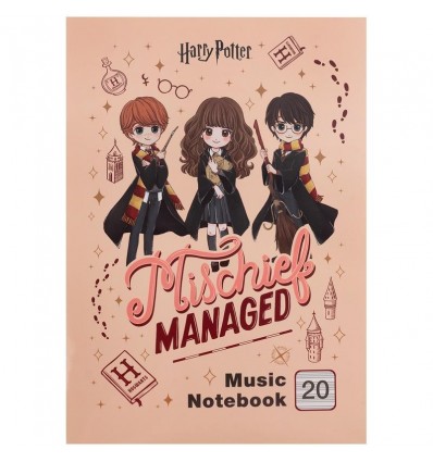 Тетрадь для нот Kite Harry Potter HP26-404, A4, 20 листов