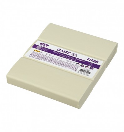 Пластилін скульптурний CLASSIC білий, 750г, KIDS Line, ZB.6287