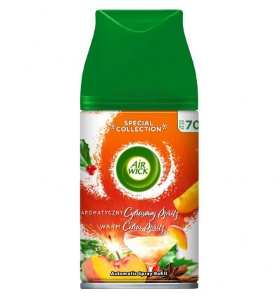 Освежитель автоматический AIRWICK Fmatik b.16099, сменный баллон "Согревающий цитрусовый ШПРИЦ" 250 