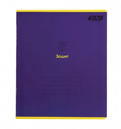 Тетрадь ученическая MONOCHROME ZB.1733-07, 36 л., клетка, фиолетовая