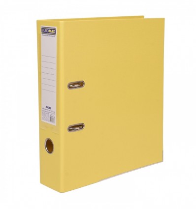 Реєстратор двосторонній А4, 70/75 мм, IDEAL BM.3019-08с, жовний