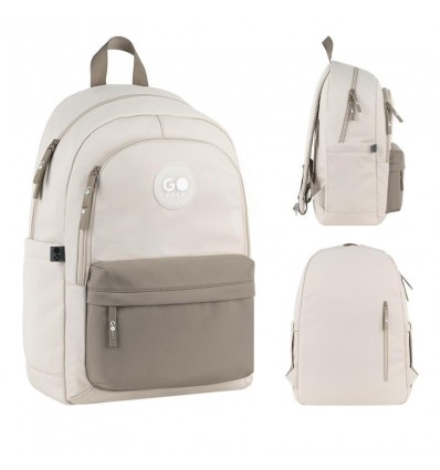 Рюкзак GoPack Education Teens GO26-141L-1 бежевий, коричневий
