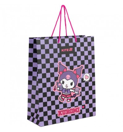 Пакет паперовий подарунковий Kite Kuromi HK25-266-2, 26х32см