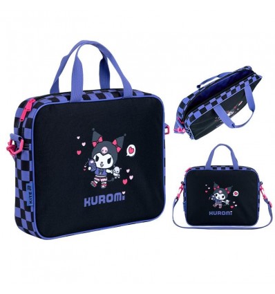 Шкільна текстильна сумка A4, Kite Kuromi HK26-589-1