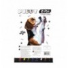 Картон цветной двусторонний (целлюлозный) CATS&DOGS, А4, 8 цветов - 8 листов, 200 г/м2