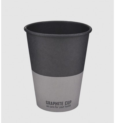 Стакан паперовий, 400мл, "GRAPHITE CUP", BUROCLEAN 50штуп (1080046)