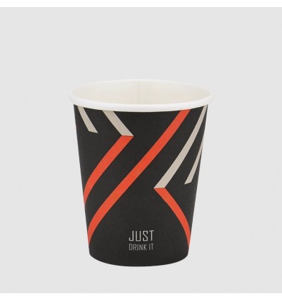 Стакан бумажный, 250мл, "Just Drink", BUROCLEAN 50штуп (1080058)