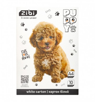 Картон белый KIDS Line CATS&DOGS ZB.1990-22, А4, 10 листов, 230 г/м2