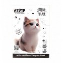 Картон білий крейдований двосторонній CATS&DOGS, А4, 10 аркушів, 180 г/м2