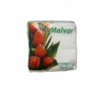 Серветки столові, пап., 210х210мм, 30шт., в пп упак., білі Malvar (mlv.60036)