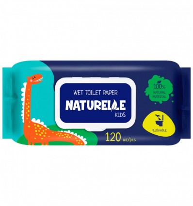 Туалетная бумага влажная, Kids, 120шт., NATURELLE