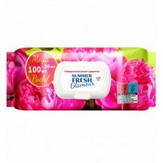 Салфетки влажные универсальные, Glamour, 120шт., Summer Fresh (san.91912)