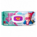 Серветки вологі, SuperPack, ромашка та алоє, 120шт., Super Baby (san.90298)