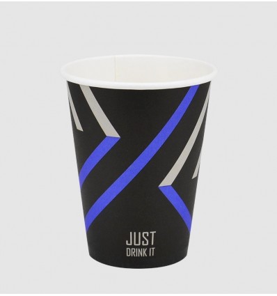 Стакан паперовий, 400мл, "Just Drink", BUROCLEAN 50штуп (1080061)