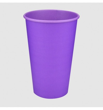 Стакан паперовий, 500мл, "LAVANDA CUP", BUROCLEAN 50штуп (1080054)