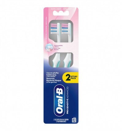 Oral-B Щiтка зубна Pro-Sensitive Advanced 2шт