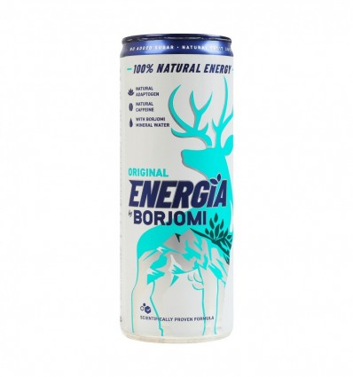 Borjomi Напиток безалкогольный Energia Original газированный тонизирующий на ароматизаторах тутти-фр
