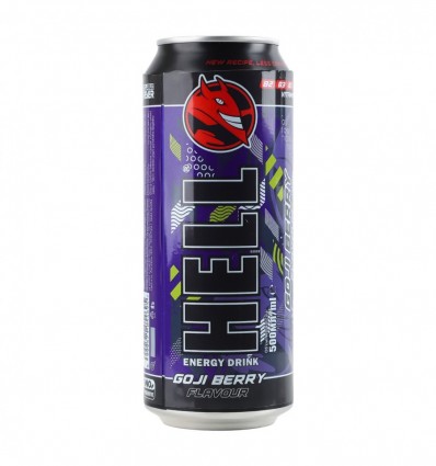 Hell Напиток Goji berry энергетический безалкогольный газированный кофеинсодержащий ж/б 0.5л