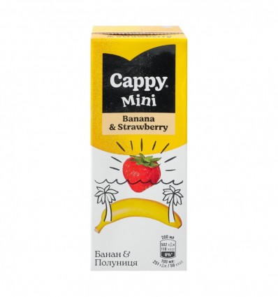 Нектар Cappy Mini Банан-полуниця 200мл