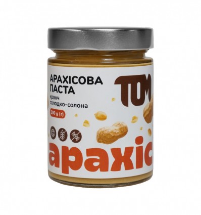 Том Паста арахисовая кранч сладко-соленая с/б 300г