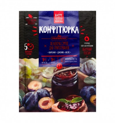 Суміш желююча Pripravka Конфітюрка 1:1 з яблучним пектин 20г