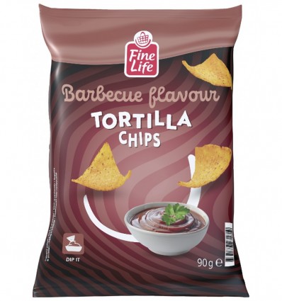 Fine Life Чіпси Тортілья зі смаком BBQ 90г