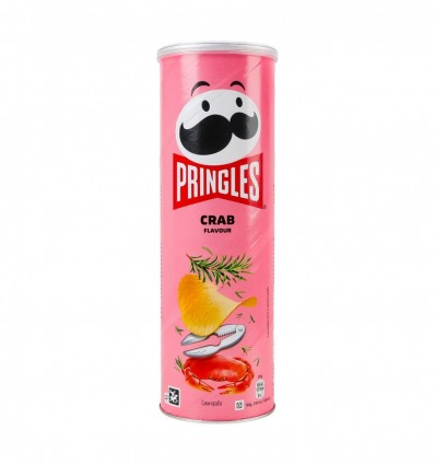 Pringles Чіпси картопляні зі смаком краба 165г