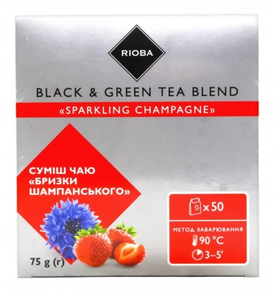 RIOBA Чай Брызги Шампанского 50х1,5г 75г