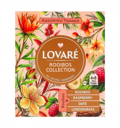 Чай Lovare Rooibos collection ройбуш ассорти 32 х 1.5г