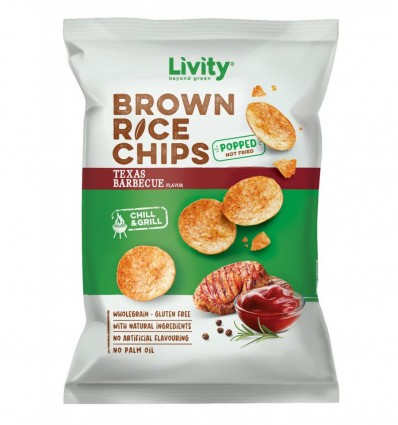 Livity Чипсы Техасское Барбекю рисовые 60г