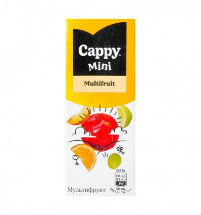 Нектар Cappy Mini Мультифрукт пастеризований 0.2л