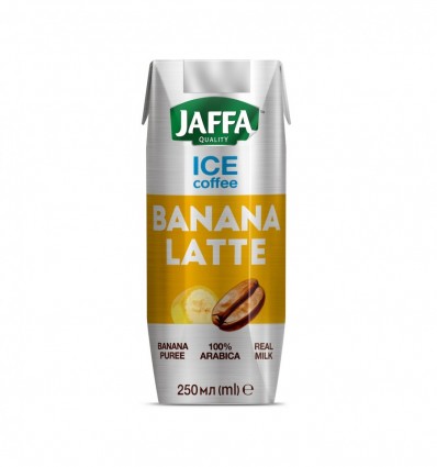 Jaffa Напій Ice Coffee Бананове лате кавовий з молоком та бананом 0.25л