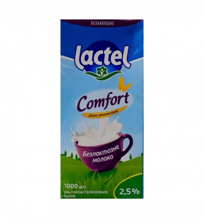 Lactel Молоко Комфорт безлактозное ультрапастеризов 2.5% 1кг