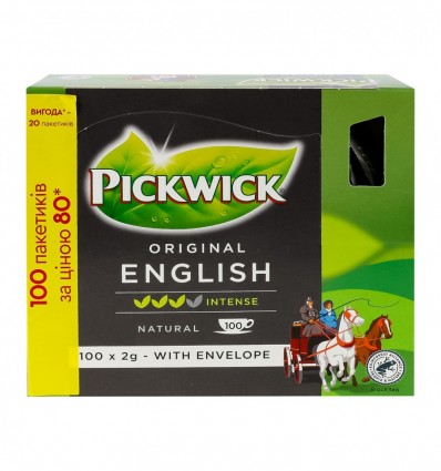 Чай Pickwick Earl Grey черный с ароматом бергамота 100*2г/уп