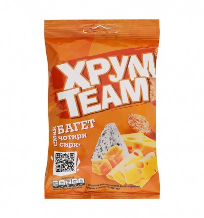 ХрумTeam Сухарики Багет Чотири сири 55г