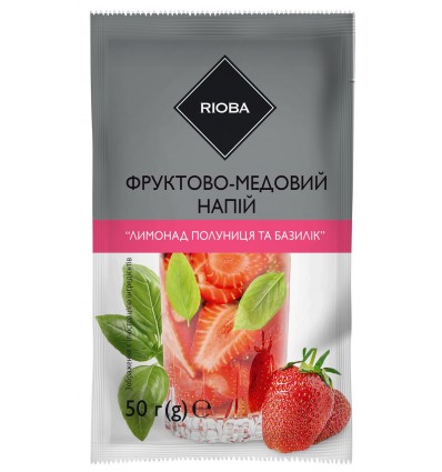 Напиток Rioba Лимонад клубничный 50г