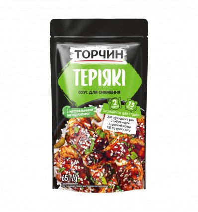 Торчин Соус Терияки для жарки кулинарный пастеризованный 65г