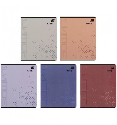 Тетрадь 48 л., клетка, гибр. лак + УФ лак, Kite One color K26-259-1