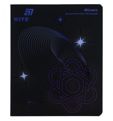 Тетрадь предметн. 48 л., клетка, софт тач+УФ, Lumen, физика , K26-240-2