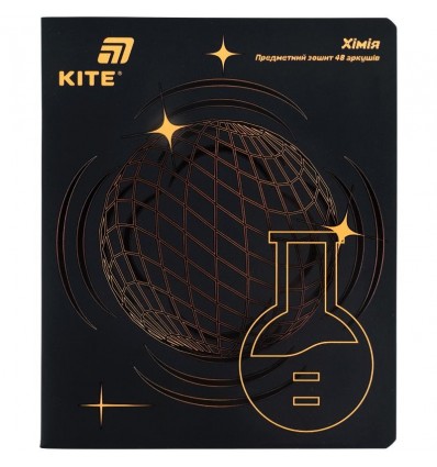 Зошит предметн. 48 арк., клітинка, софт тач+УФ, Lumen, хімія , K26-240-6