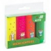 Маркер Highlighter, Kite K26-445-1, набор 4-х, неон