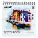 Скетчбук для акварели, 21*21 см, 20 л., спор, Kite Creative, K-1285