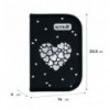 Пенал Kite 1 от., 2 отв., без наполнения 622 Black&Silver , K26-622-5