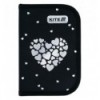 Пенал Kite 1 від., 2 відв., без наповнення 622 Black&Silver , K26-622-5